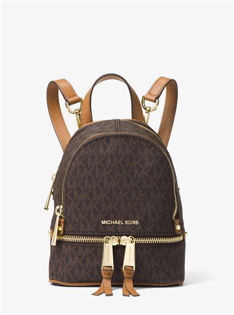 michael kors brown small purse|Michael Kors small backpack purse.